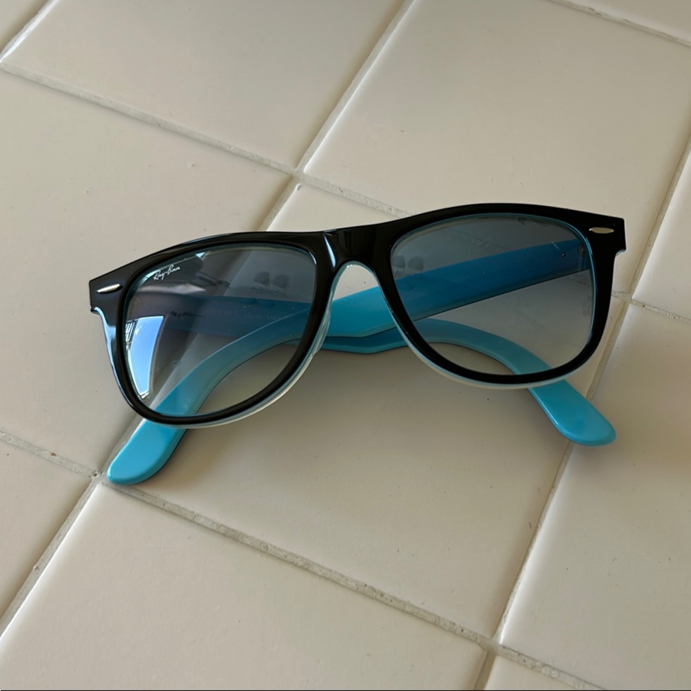 Ray-Ban Black Frame with Blue Arms Sunglasses